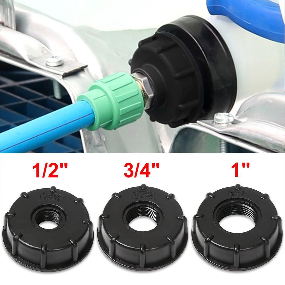 Portable 1" 3/4" 1/2" Coarse Threaded Cap Adaptor Connector IBC Tank Fittings