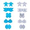 Glossy Silicone Resin Molds Turtles Frogs Earrings Mold DIY Keychain Pendant Jewelry Epoxy Resin Crafting Mold