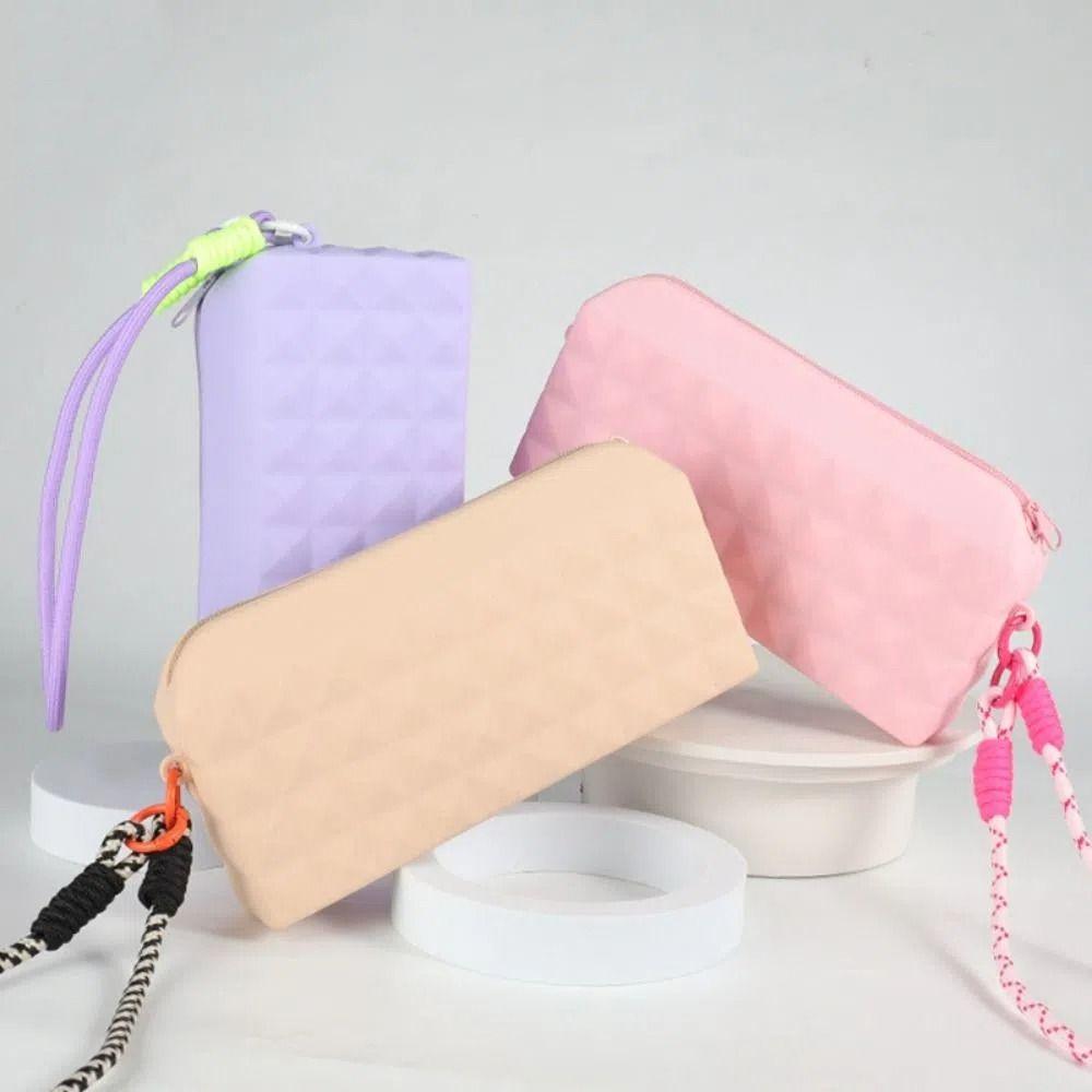 Silicone Cosmetic Bag Multifunction Phone Bag Reusable Storage Pouch Purse