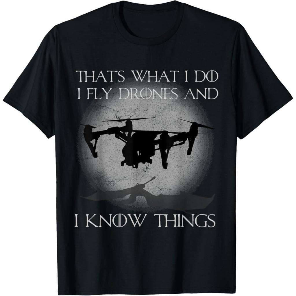 Funny Drone Pilot Design For Men Women Drone Operator T Shirts Streetwear Tee Shirt Short Sleeve Unisex Loose Clothing