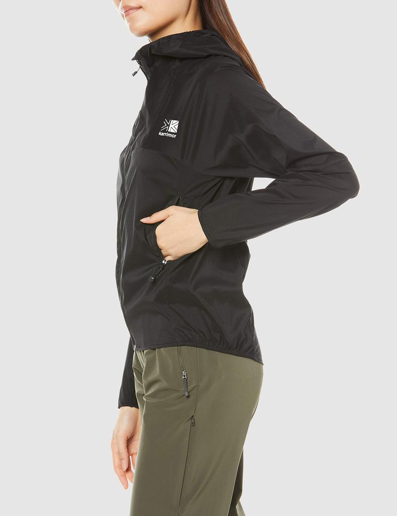 Верхняя одежда ветрозащитная толстовка с капюшоном Черный L [Karimar] W's Женская