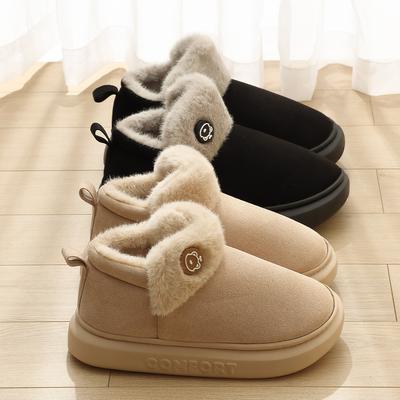 Толстодонная сумка и хлопковые тапочки, новые зимние парные домашние бархатные теплые и нескользящие толстодонные хлопковые мопы