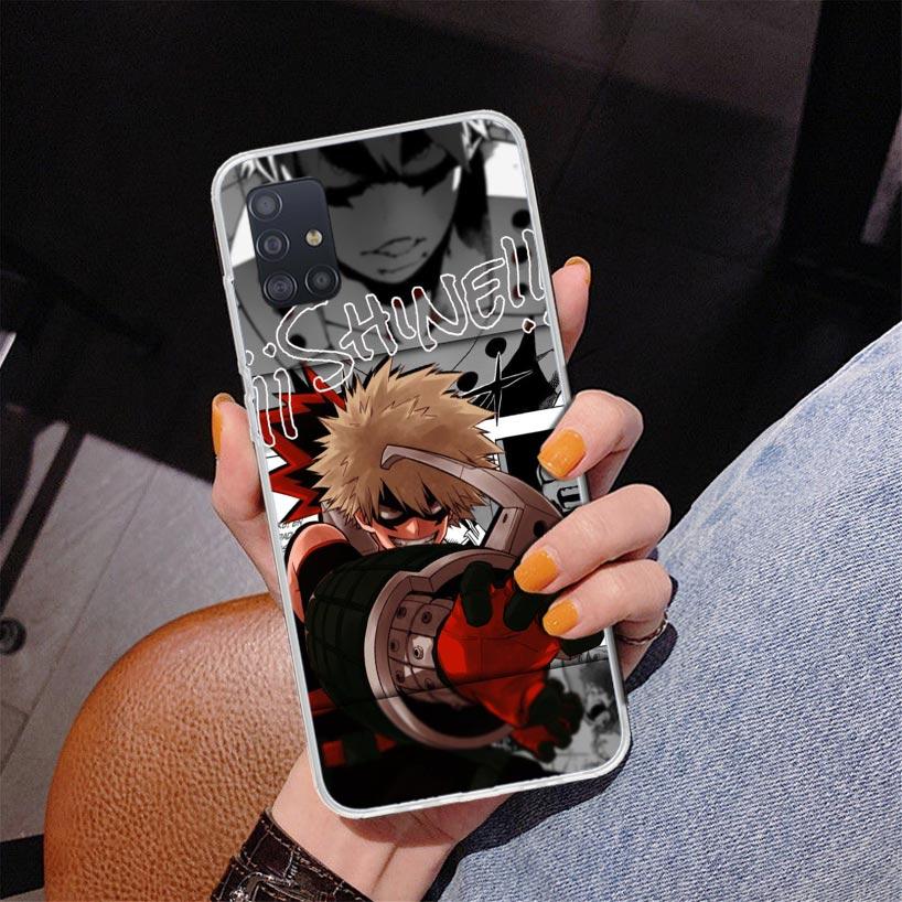 Чехол для телефона My Hero Bakugou Katsuki для Samsung Galaxy A52 A32 A22 A12 A51 A31 A50S A30S A20S A10S Note 20 Ultra 10 Plus S10 A72