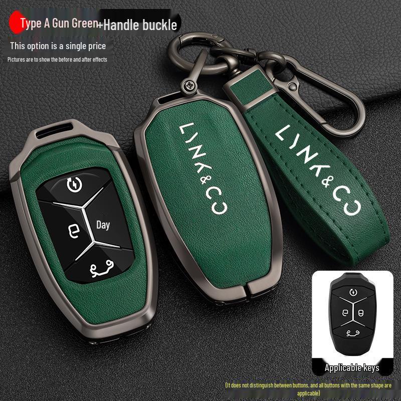 Lynk&Co Car Key Case: Metal Shell for Models 01, 02, 03 - Unisex Key Holder