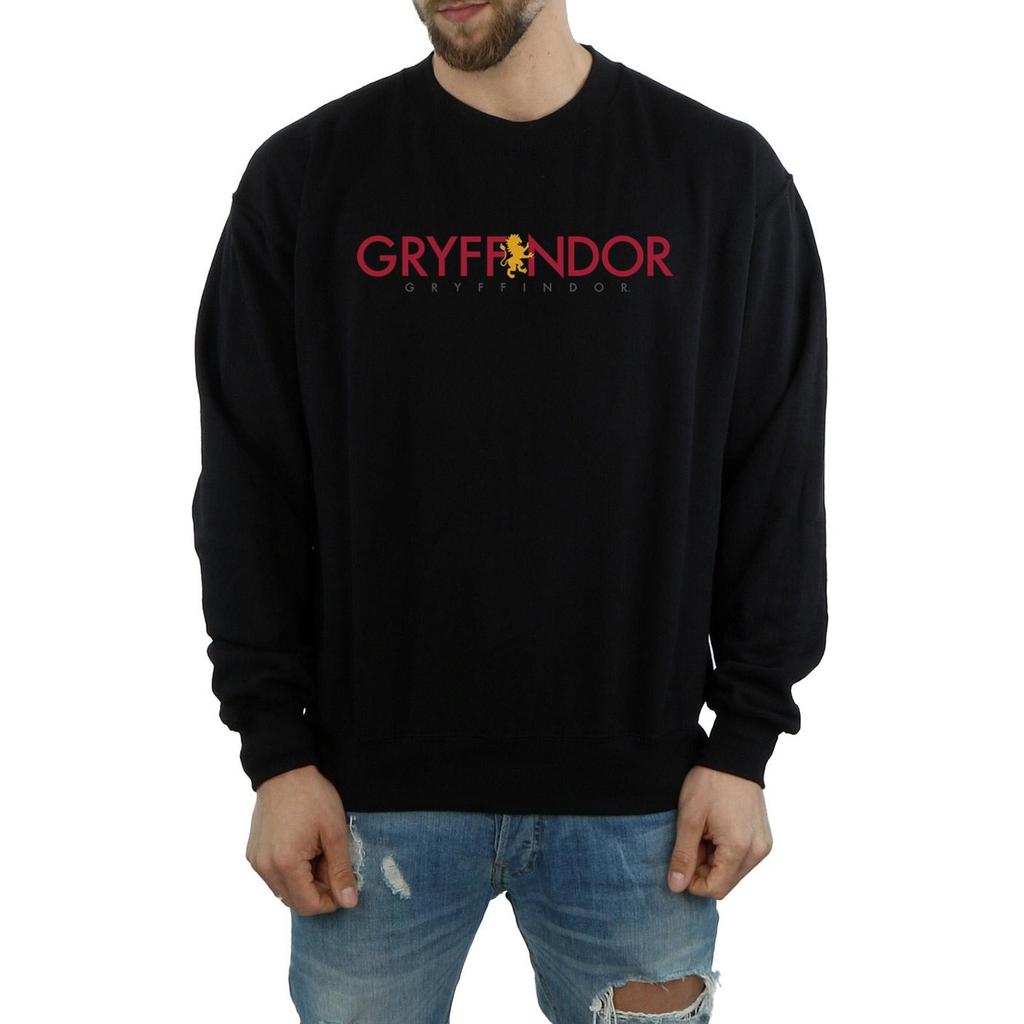 Harry Potter Mens Gryffindor Text Sweatshirt