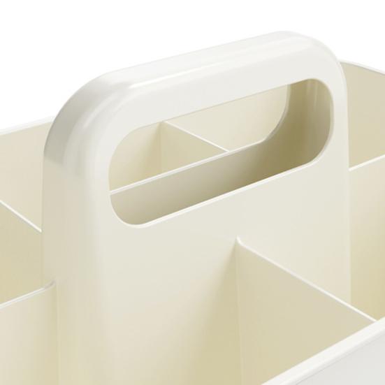 Ящик для хранения Штабелируемый Органайзер для стола с ручкой Большая вместимость 5 отделений Подставка для хранения канцелярских товаров и косметики