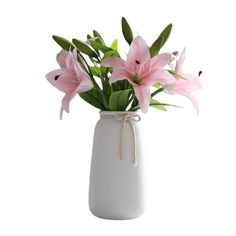 Nordic Керамические вазы Украшения для дома Бантики Простые современные украшения Вазы Украшение для дома Цветочная ваза