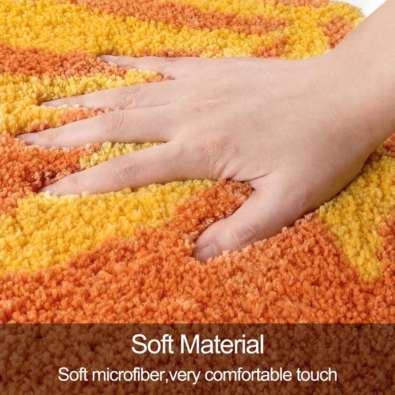 Коврики для ванной комнаты, красочные абстрактные листья, милый коврик для ванной, коврик для ванной в стиле бохо, коврики из микрофибры для ванной, домашний коврик для ванной комнаты