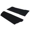 Fenice Car Mat and Rug Made In Japan Serena C27 2nd 3rd Rows Stays In Place Accessories Specialty Set, (Nissan e-POWER Series) < & > Black, Non-Slip,