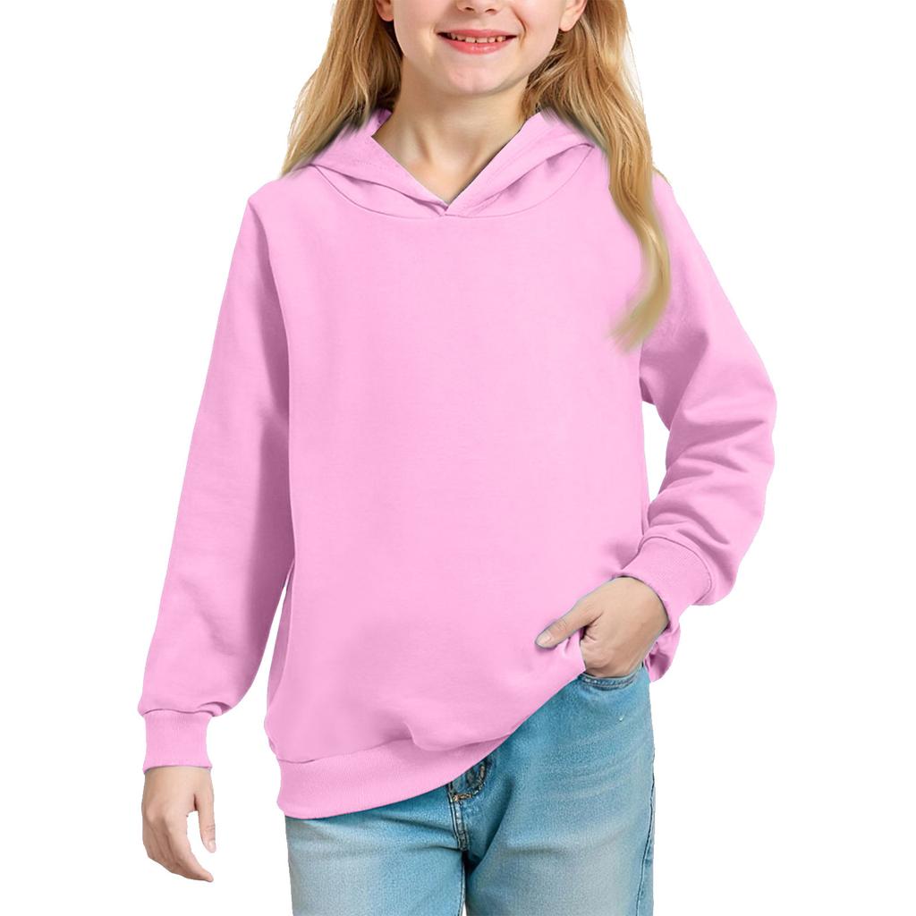 Однотонное худи для подростков - Унисекс пуловер