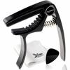 Phoenix One-Touch Capo for Ukulele (4-Piece Set) - Includes Solo Concert Capo, Pick, Fiber Cloth, and Warranty Card