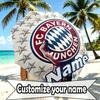 Custom Name Personalized FC Bayern Munich Print Umbrella, Auto Open Close, 8‑Rib Sturdy Frame, Commute Camping Hiking Use, Birthday Gift