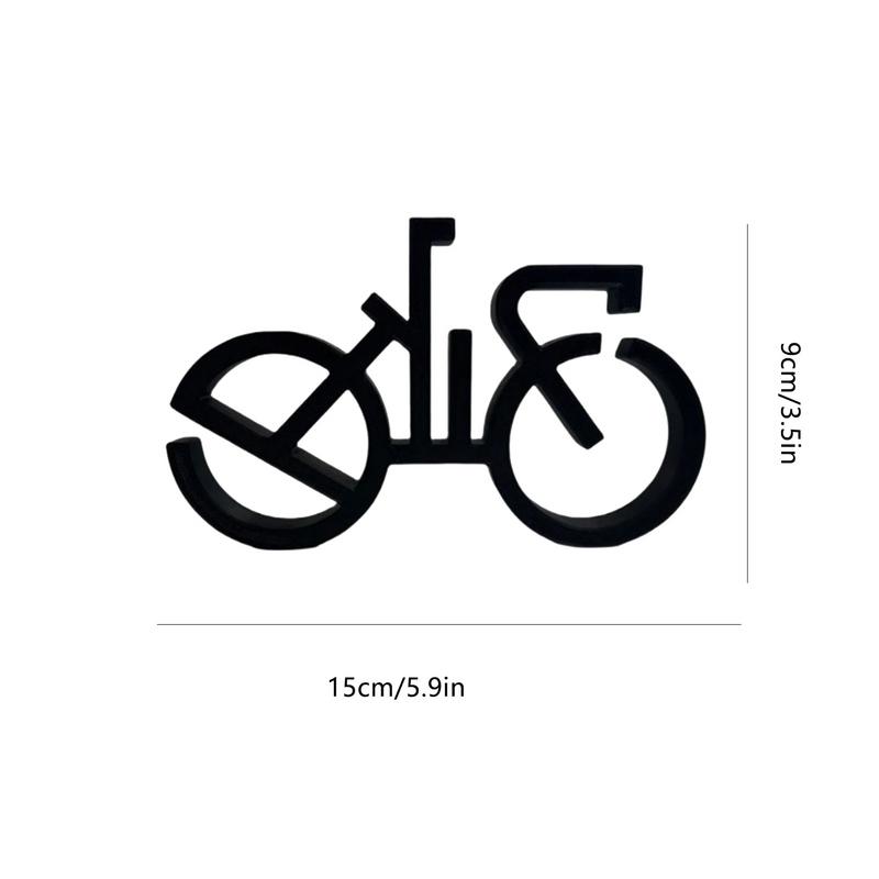 Велосипедная статуэтка Акриловая декоративная Минималистичная модель Винтажное украшение для дома Настольное украшение Стиль проволочного каркаса Велосипедное искусство Настенное