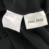 MIUMIU made in Italy No sleeve knit one piece XS black Women Used