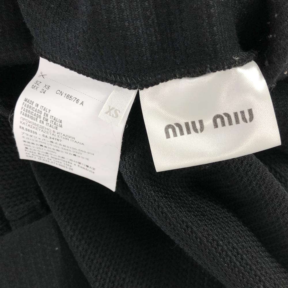MIUMIU made in Italy No sleeve knit one piece XS black Women Used
