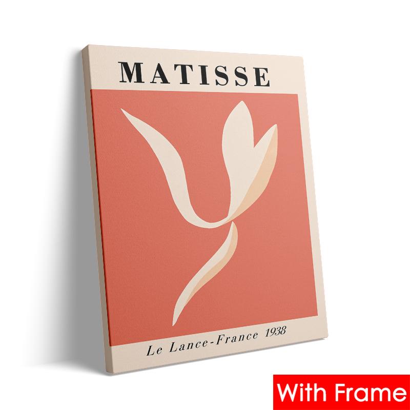 Abstract Picasso Matisse Yayoi Kusama Wall Art Canvas Painting with Frame Nordic Aesthetics Posters and Prints Living Room Decor