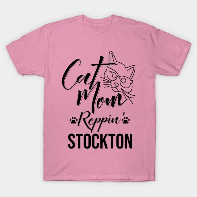 T Shirt Women Cat Mom Reppin Stockton Harajuku Print Kawaii Tshirt Summer Short Sleeve Female T-Shirt Top Tee