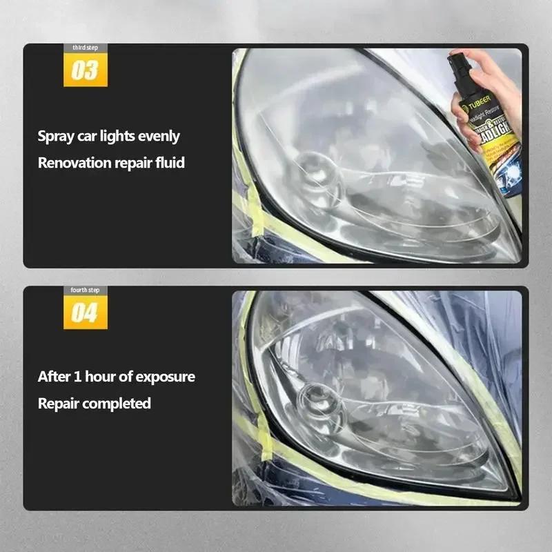 Headlight Restore Liquid Renovation Repair Liquid Car Detailing Headlight Lens Restorer Car Polish Cleaner Headlamp Repair