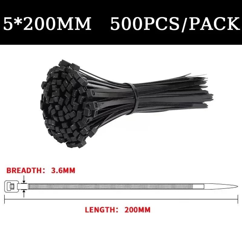 Self-locking Plastic Nylon Cable Tie 5200mm 5300mm Black Cable Tie Fastening Ring 8500mm Best Large Cable Tie Zip Wrap Strap Tie for Home