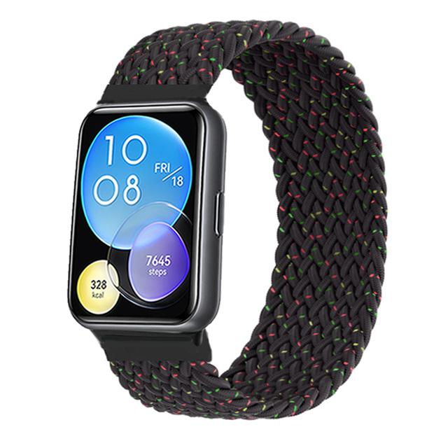 Ремешок для Huawei Watch Fit 2 3 сменный ремешок браслет на запястье Плетеный нейлоновый браслет solo loop Correa Huawei fit 3 Аксессуары