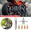 Stainless Steel Tire Repair Screwdriver For Car Motorcycle Tyre Valve Core Remover Tool Key Ring