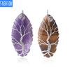 Handmade Necklace Shape Natural Crystal Life Tree Jewelry Pendant Necklace