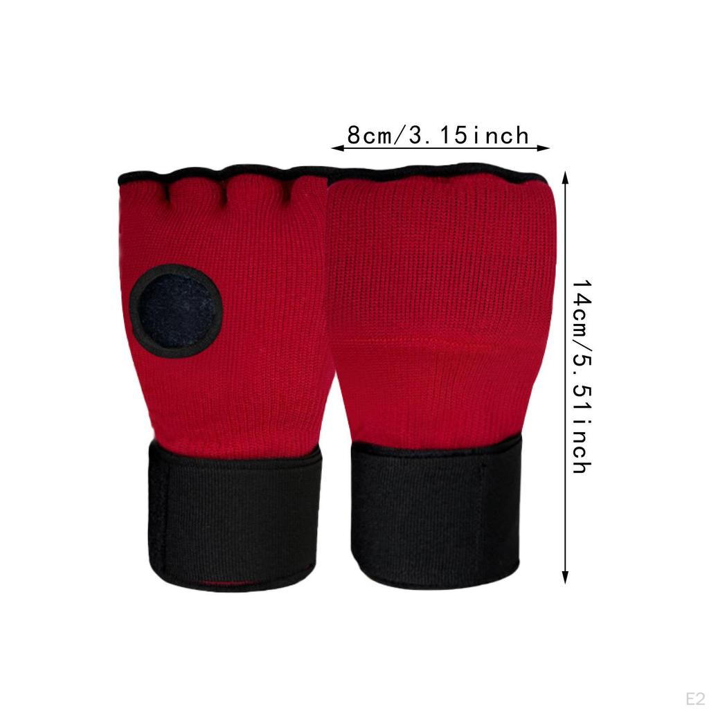 Боксерские внутренние перчатки гелевые бинты для рук снаряжение мягкие перчатки для кикбоксинга половина пальцев для