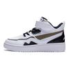 LiNing 937 Mid Slip Resistant Durable Kids Skate Shoes Kids Sneakers White Black Brown YKCT018-5