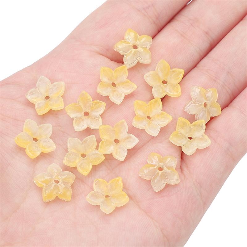 10 шт./пакет пятилепестковый цветок сакуры бусины DIY браслет ожерелье серьги ювелирные аксессуары