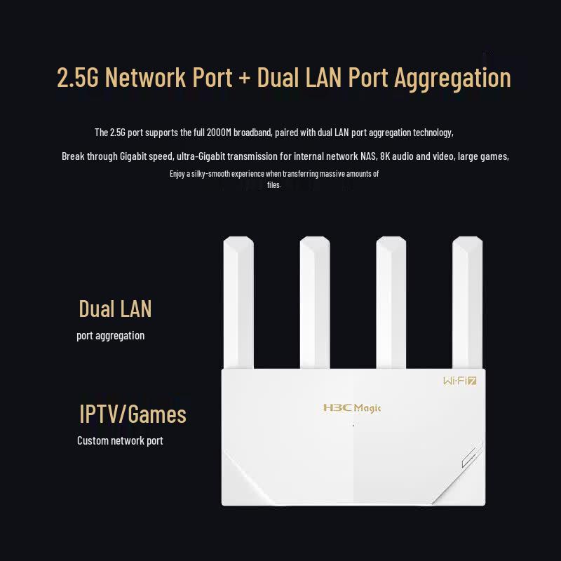 H3C NE36Pro WiFi 7 BE3600 Гигабитный Игровой Роутер (Китайская версия)