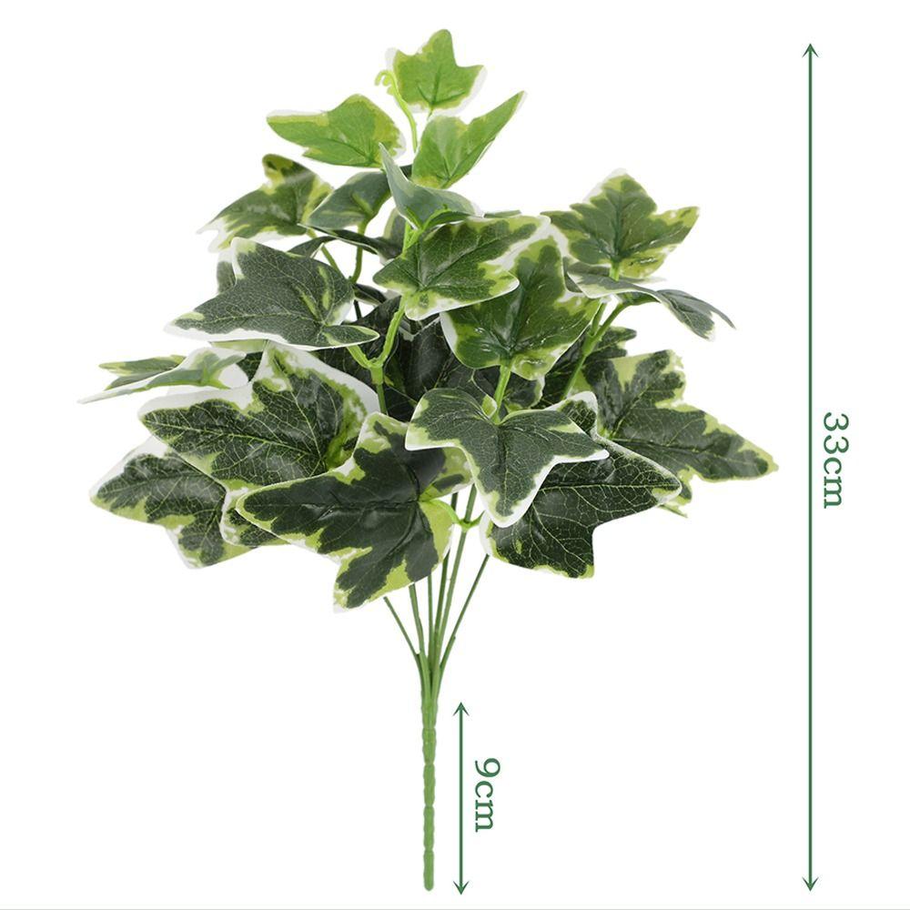 7 Голов Искусственные Листья Зеленого Растения Большое Искусственное Растение Украшение для Офисного Стола