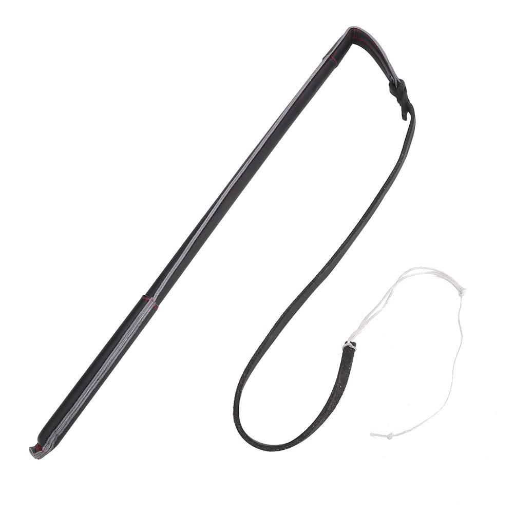 Artificial Cowhide Dog Stirring Whip Bat with Handle for Medium Large Dogs Training Accessory