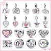 Новая Распродажа Медно-Розовая Коллекция Шармы-Бусины в форме Сердца для Оригинального Браслета, DIY Ювелирное Изделие, Подарок