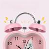 Мультяшный металлический будильник в форме сердца, детский артефакт для пробуждения для спальни в общежитии