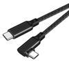 Type C To Cable L-shape (black, 5m) Popolier[5Gbps High Speed Data Transfer /100W Fast Charging PD Compatible /4K@60Hz Video Output ]USB 3.2(Gen1)
