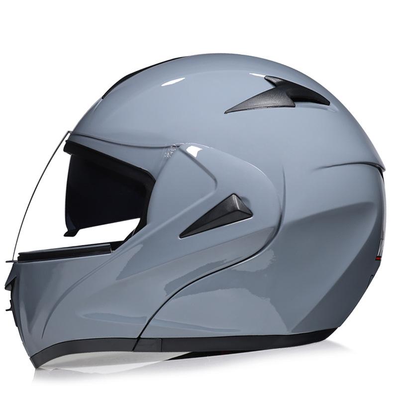 VIRTUE Motorsport Electric Non Motorcycle Helmet Men's Half Helmet Double Lens Full Helmet Running Helmet Carbon Fiber Pattern Road
