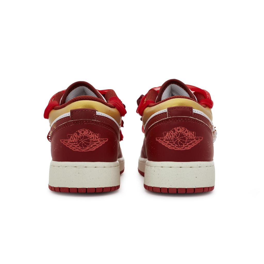 Jordan Air Jordan 1 Винтажные Баскетбольные Кроссовки Женские Низкие Белые/Золотые FJ3465-160(Команда80-)