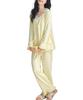 PHOLEEY Pajama Set with Cardigan for Spring and Cute and Stylish for with Chest Pads Women's 3-Piece Autumn, Adults,
