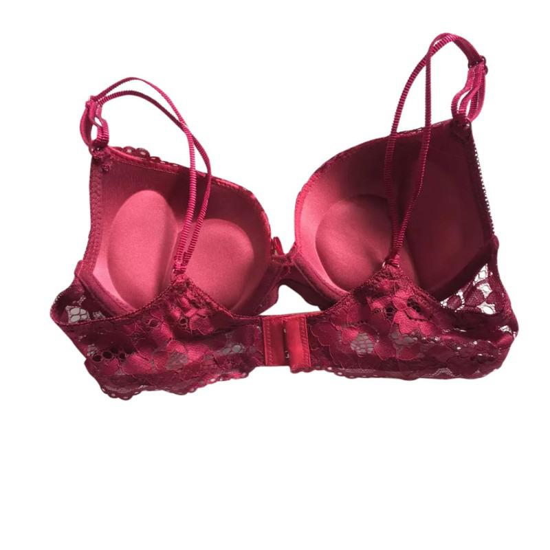 Женщины Push Up Мягкий бюстгальтер с вышивкой Кружевное нижнее белье