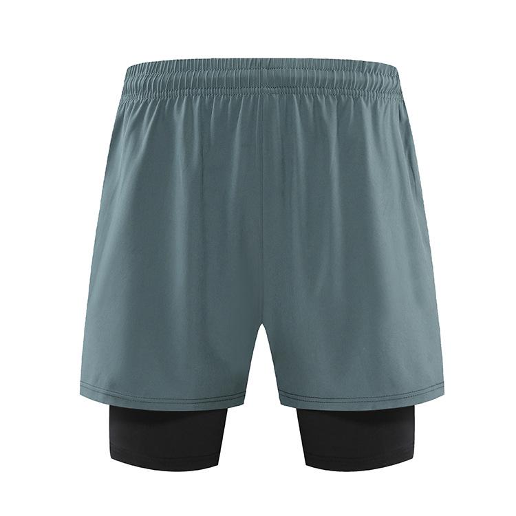 Мужские быстросохнущие летние шорты для баскетбола и бега — двухслойные, с защитой от воздействия окружающей среды, повседневная одежда для фитнеса и тренировок