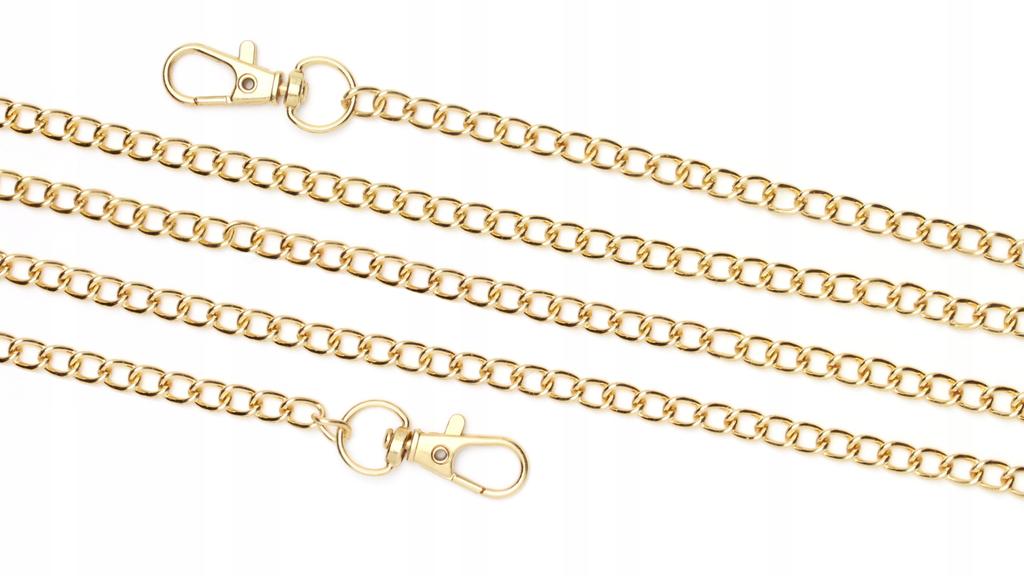 Łańcuch łańcuszek do torebki złoty 120cm+zapięcia