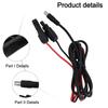 180CM Length DC 8MM Adapter Cable Polarity Marked 12AWG Wire 200Watt Support 36Volt 13Amps Female Positive Red For Camping