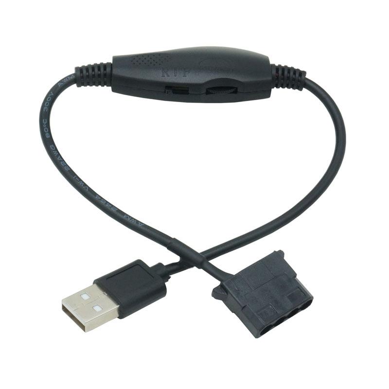 USB to 4Pin Fan Convert Cable with Adjust Switch PWM 5V to 12V Boots Cable USB Sleeved PC Fan Power Adapter USB 3pin Connector