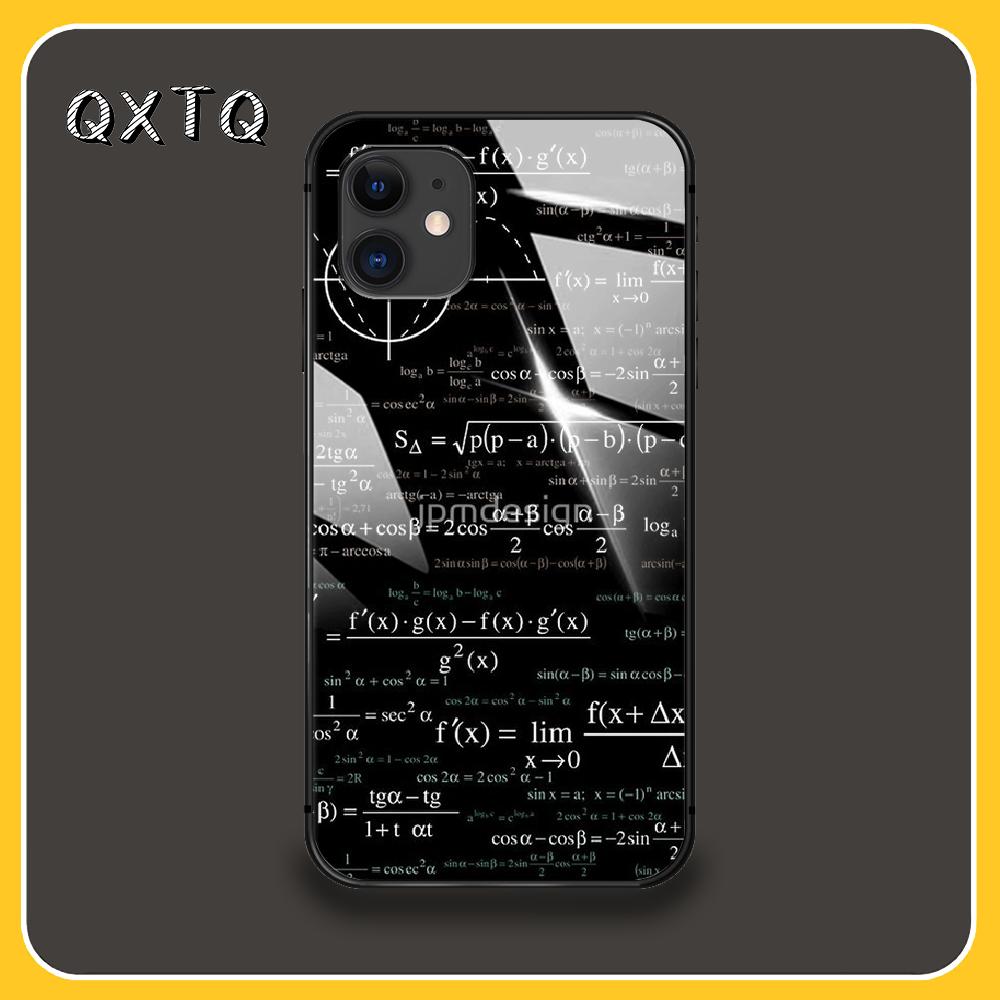 Чехол Formula Equation Art Чехлы и обложки для мобильных телефонов Стеклянный чехол для мобильного телефона для iPhone Xiaomi Redmi Samsung Galaxy Note S 12 13 14 15 21 22 5G Pro Max Plus
