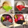 Strainer Clip Pan Drain Silicone Rack Bowl Funnel Rice Pasta Vegetable Washing Colander Draining Excess Liquid Kitchen Gadgets
