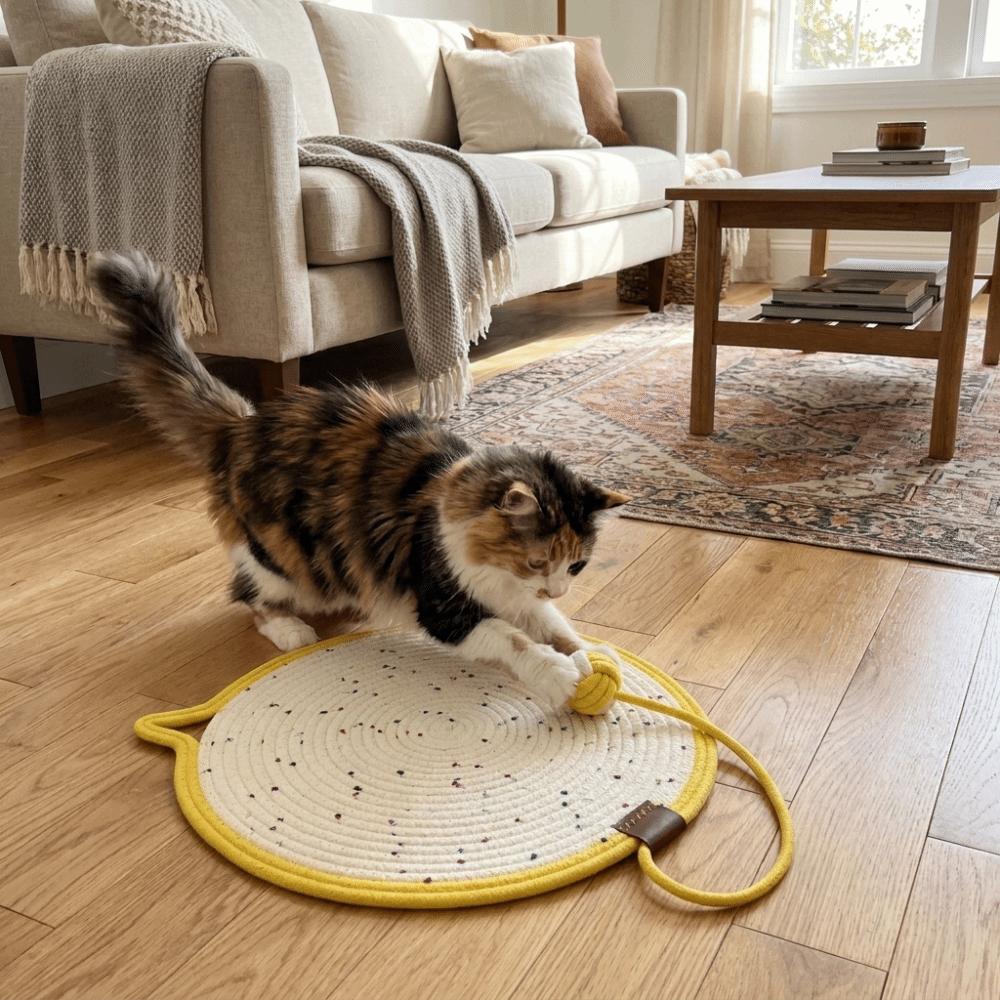 Wear-Resistant Cat Scratching Toy Scratch Resistant Dog Mattress Pet Sleeping Mat  Apartment