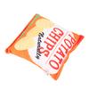 Potato Chips Plush Dog Toy Built In Rattling Paper Bite Resistant Squeaky Snack Bag Dog Toy for Puppy Potato Chip Orange