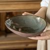 Миска особой формы Японский ретро-стиль Керамическая миска Посуда Бытовая тарелка Миска для фруктового салата Креативная неровная миска