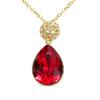 Used Necklace Metal 5.6g Gold Red Plating