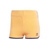 Adidas Originals Terry Shorts Striped Print Small Logo Tight Casual Shorts Women Shorts Light-Orange-Yellow JG8060